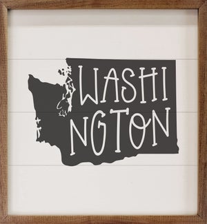 Personalized State Name White